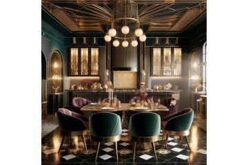 Дизайн кухни в стиле арт-деко