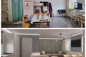 Кухня-гостиная в частном доме