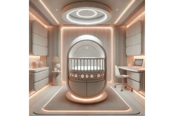 Дизайн детской, хайтек, иллюстрация