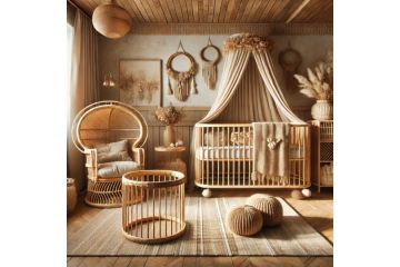 Дизайн детской, бохо стиль, иллюстрация