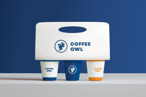 Логотип и фирменный стиль для франшизи кофейн "Соffee owl"
