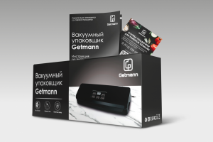 Дизайн упаковки, логотип и полиграфия для вакуумного упаковщика