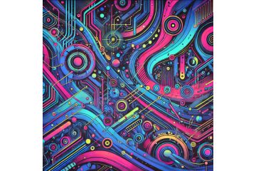 Неоновая фантазия. Иллюстрация