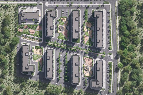 Визуализация квартала Ривьера г. Рязань