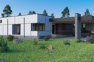 Экстерьер дома в стиле Хай-Тек