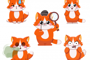 Разработка персонаж "рыжий котик"