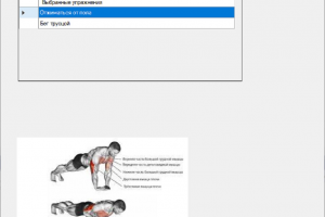 База данных физических упражнений