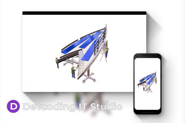 Выгрузка 3D модели "Стройка" на сайт