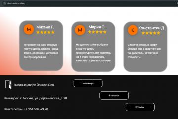 Сайт входных дверей