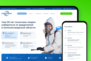 Дизайн сайта Санитария и гигиена