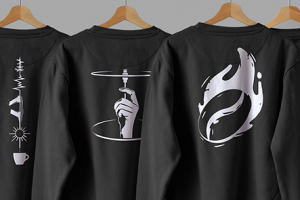 Дизайн мерча для сети кофеен в СПб