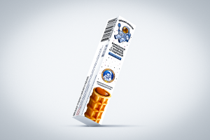 Дизайн упаковки для вафельной трубочки