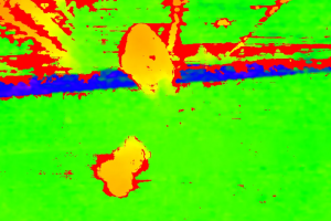 Детекция людей и объектов в области портала двери с использованием данных сенсоров