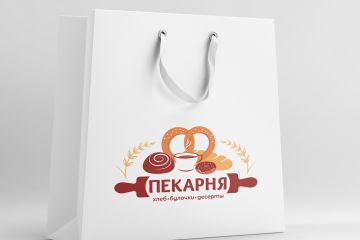 Логотип пекарни, пекаря