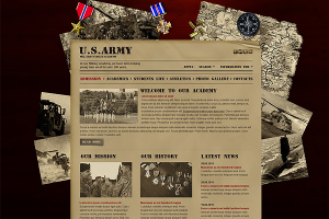 Дизайн сайта для военной академии