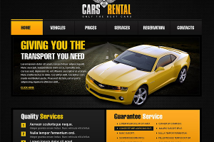 Дизайн для сайта аренды авто