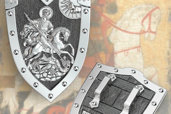 3д-моделирование подвески с Георгием Победоносцем