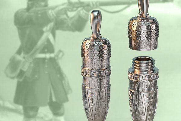 3д-модель пули-контейнера