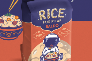 Дизайн упаковки Риса для плова и ризотто ТМ "BALDO"