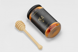 Разработка этикетки для банки с мёдом