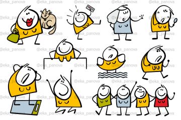 Векторные иллюстрации "Женщины"