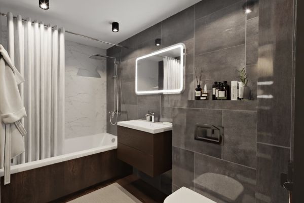 Разработка дизайна санузла и ведение строительства объекта