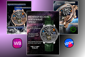 Карточка товара для маркетплейсов (Часы)