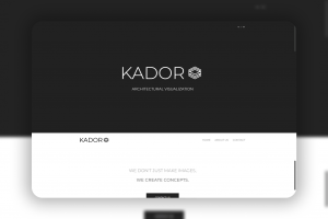 Сайт "Kador" черный