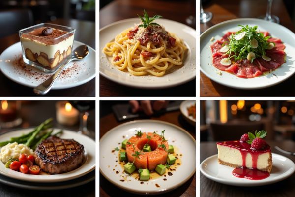 Меню для ресторана