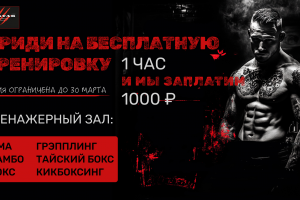 Банер для секции единоборств