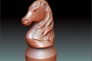 модель шахматного коня для печати