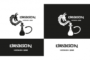 Логотип для кальянного бара "Dragon"