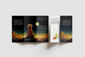 Буклет аннотация к повести-сказке "Маленький принц" Антуана де Сент-Экзюпери