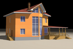 фасад коттеджа