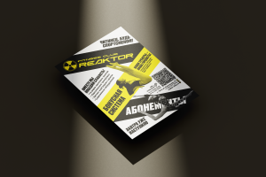 Дизайн листовки для фитнесс-клуба Реактор в городе Чите