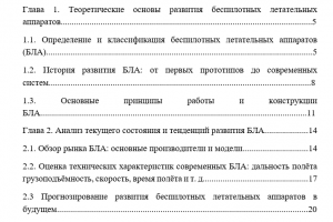 Курсовая работа "Прогнозирование развития беспилотных летательных аппаратов"