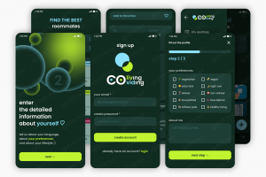 Мобильное приложение на Adalo для Coliving (приложение для поиска соседей)