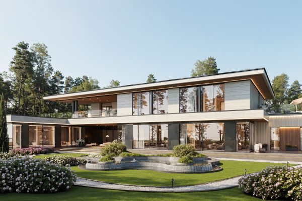 Визуализация экстерьера здания