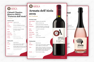 Листовки для Aiola (винодельческое поместье), Италия