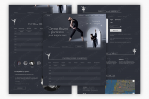 Лендинг на Тильде для Ballet4u (балетная студия растяжки)