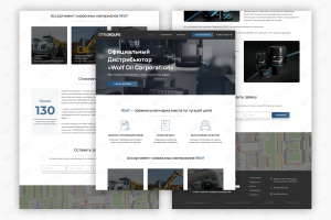 Лендинг на Тильде для GTS Group (офиц. дистрибьютор Walf Oil Corporation)