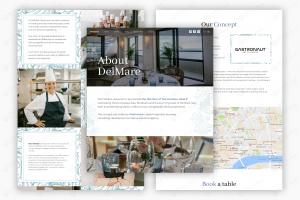 Многостраничный сайт на Тильде для DelMare (ресторан, паб, гриль), Грузия