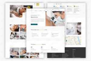 Многостраничный сайт на Тильде для Nudebar (клиника врачебной косметологии)