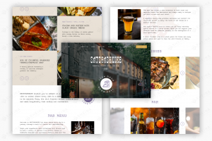 Многостраничный сайт на Тильде для Satchashnike (ресторан, паб, гриль), Грузия