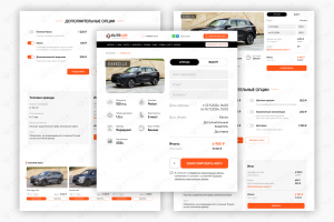 Редизайн страницы товара для EliteCar (аренда авто в Москве)
