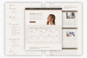 Многостраничный сайт на Тильде для клиники Трепет