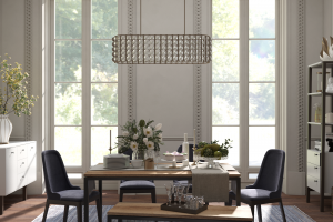 Столовая зона в современной неоклассике