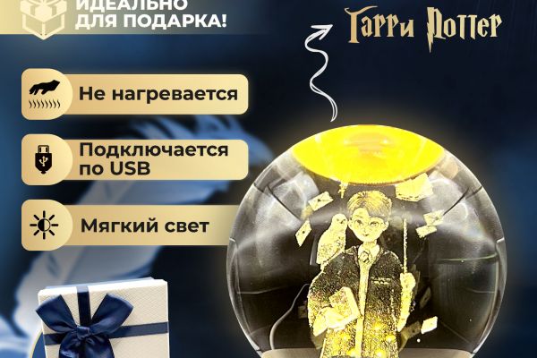 Инфографика - Лампа Гарри Поттер