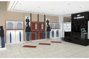 Дизайн-проект торгового помещения мужской одежды.