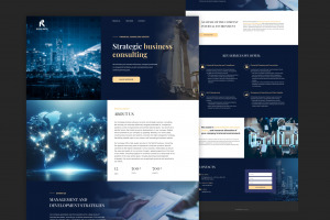 Дизайн сайта для консалтингого центра на Кипре